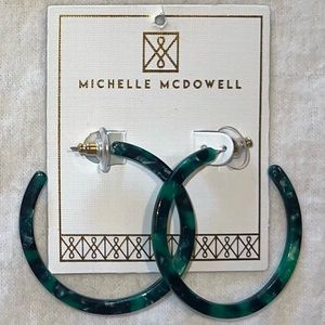 Michelle McDowell  Acrylic Earrings Hoops